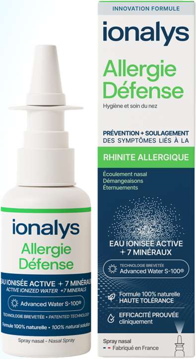 Original IONALYS Allergie Défense bottle and carton.